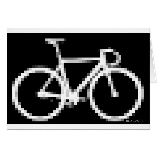 Cartão Bicicleta da engrenagem de Pixed (Frente Horizontal)