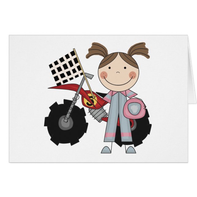 Cartão Bicicleta da sujeira - t-shirt e presentes da (Frente Horizontal)