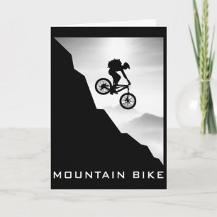 Cartão Bicicleta de Montanha Downhill Mtb Ciclismo Biker