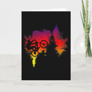 Cartão Bicicleta De Montanha Mtb Para Homens, Mulheres E