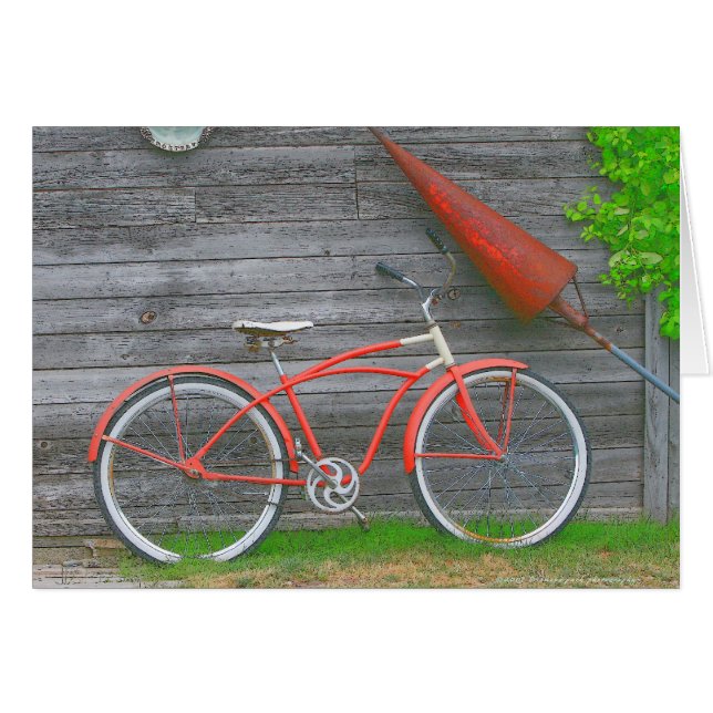 Cartão Bicicleta em Leland (Frente Horizontal)