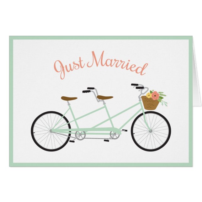 Cartão Bicicleta em tandem (Frente Horizontal)