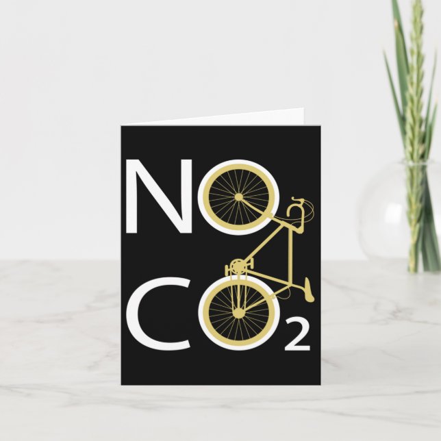 Cartão Bicicleta Fixie Roda Sem Co2 Proteção Ambiental (Frente)