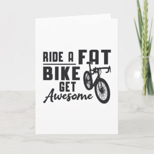 Cartão Bicicleta Gorda Passeia Uma Bicicleta Gorda Engra