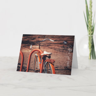 Cartão Bicicleta Laranja