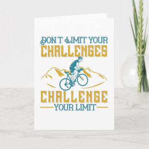 Cartão Bicicleta - Não limite seus desafios