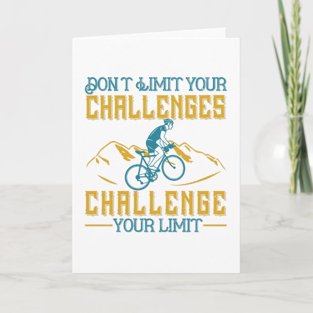 Cartão Bicicleta - Não limite seus desafios (Frente)