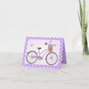 Cartão Bicicleta Roxo
