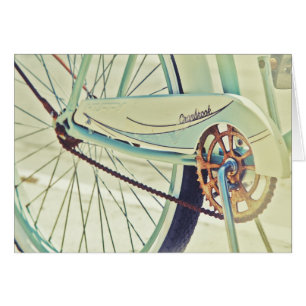 Cartão Bicicleta velha no passeio