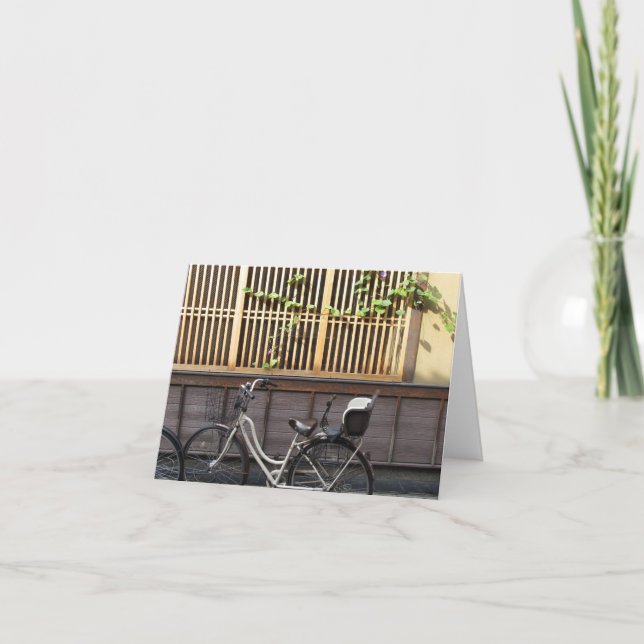 Cartão Bicicletas: Asakusa, Tóquio (Frente)