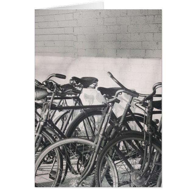 Cartão Bicicletas de Vintage (Frente)