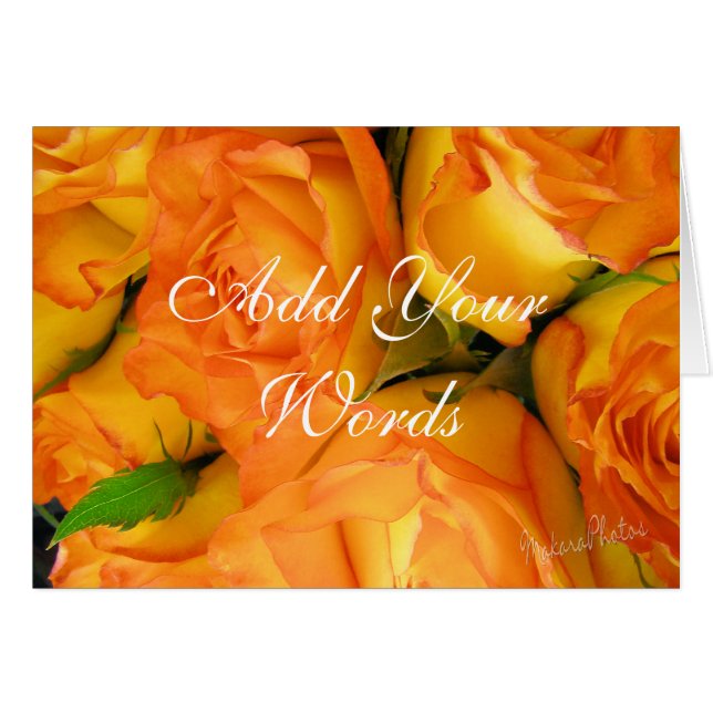 Cartão Bicolores amarelos Rosa-personalizam (Frente Horizontal)