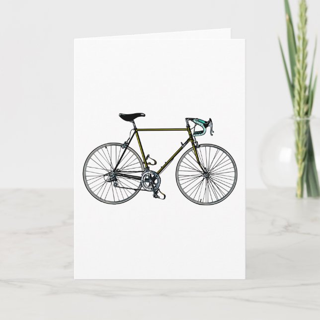 Cartão Bicycle Greeting Card (Frente)