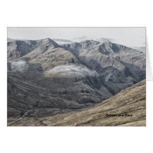 Cartão Bidean nam Bian, Glencoe Scotland, paisagem