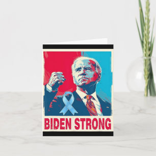 Cartão Biden Forte Apoio Joe Biden Luta Contra Prost