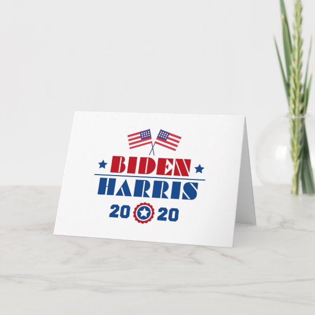 Cartão Biden Harris 2020 (Frente)