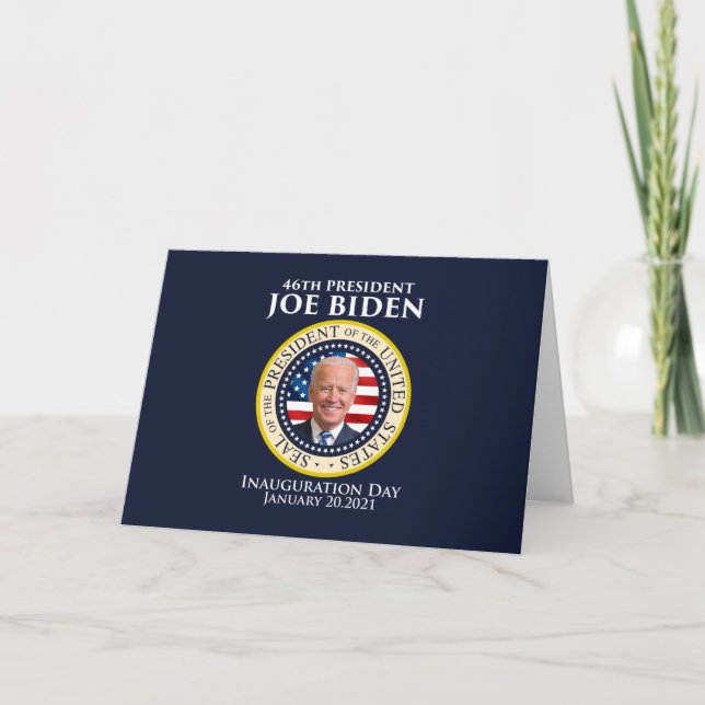 Cartão Biden Inauguration day 2021 Folded Greeting Card (Frente)