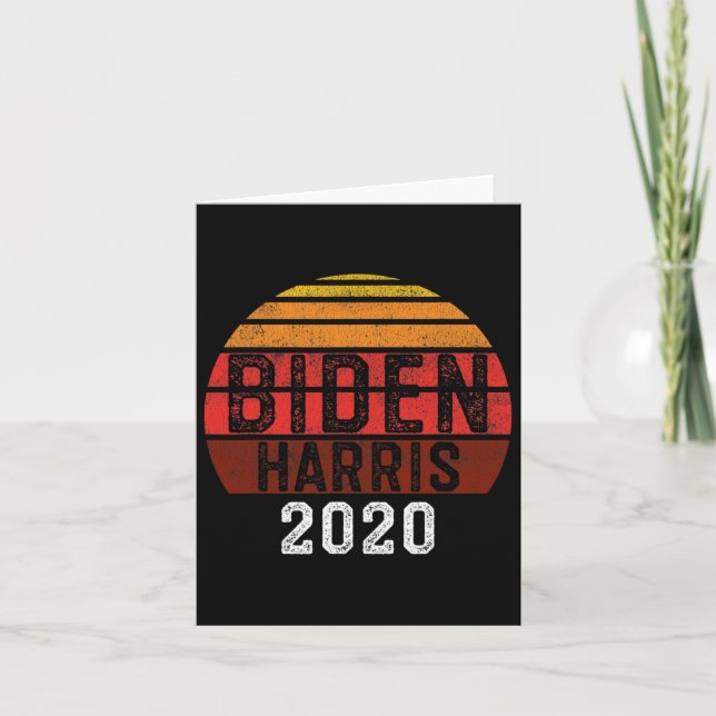Cartão Biden Kamala Harris 2020 Votação Democrata (Frente)
