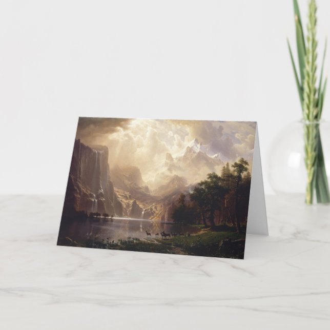 Cartão Bierstadt Among the Sierra Nevada Mountains (Frente)