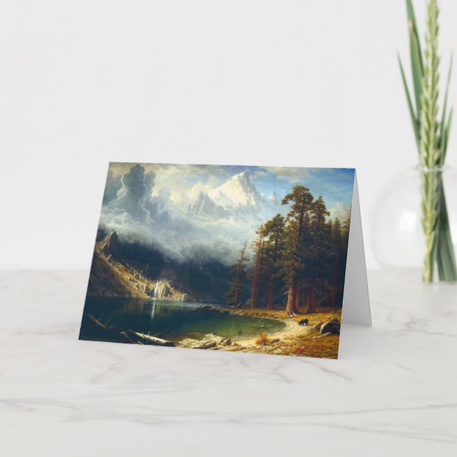 Cartão Bierstadt Mount Corcoran Greeting Card (Frente)
