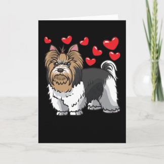 Cartão Biewer Yorkshire Terrier Dogs