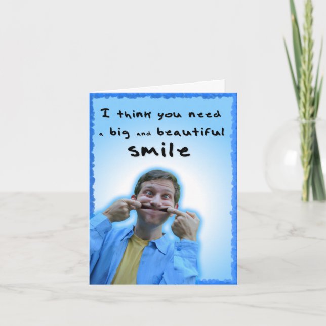 Cartão Big and Beautiful Smile card (Frente)