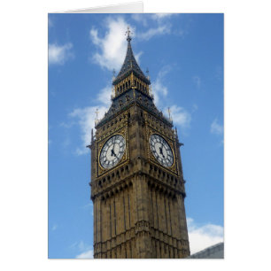 Cartão Big ben Blue