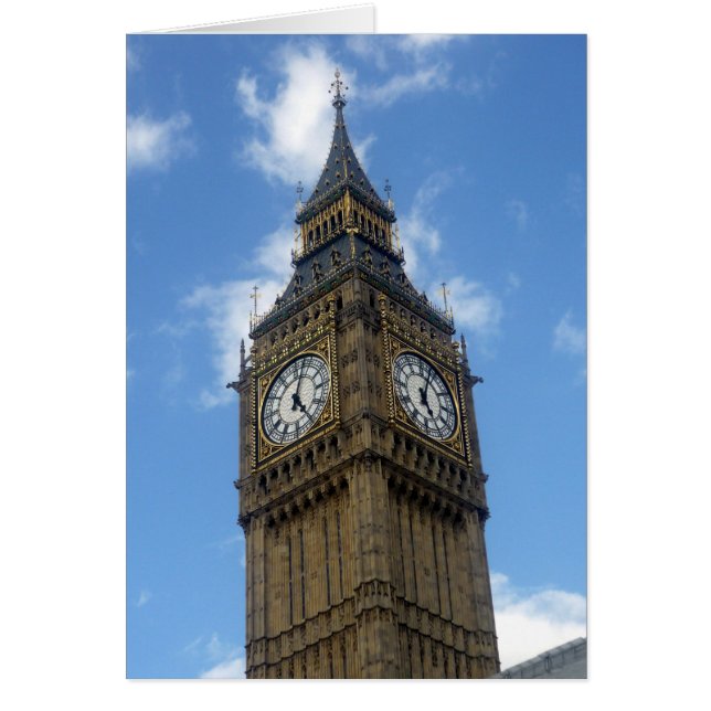 Cartão Big ben Blue (Frente)