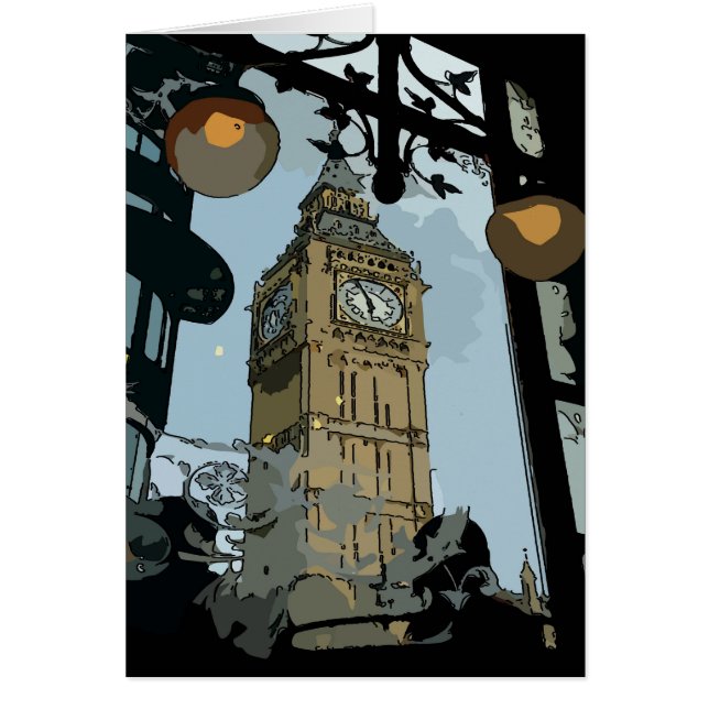 Cartão Big Ben de Londres (Frente)