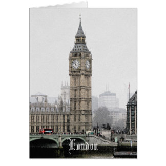 Cartão Big Ben London (Watercolor)