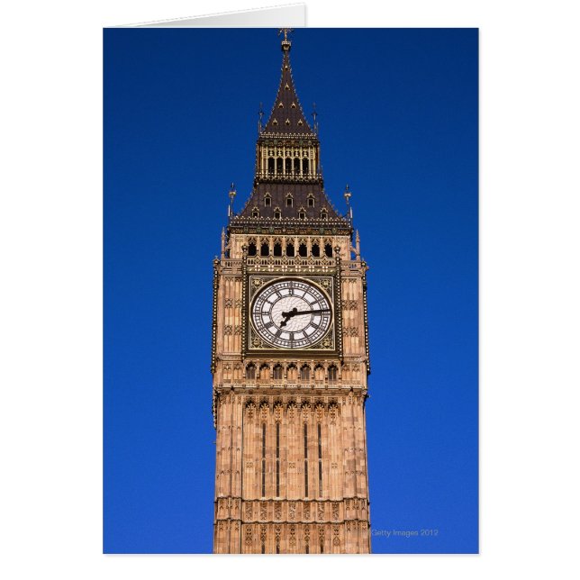 Cartão Big Ben na Capital Britânica (Frente)