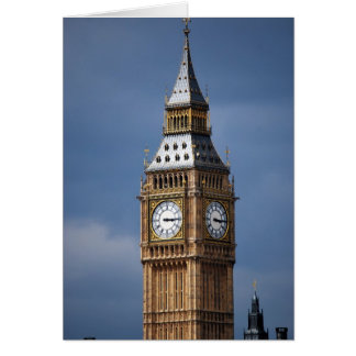 Cartão Big Ben O Palácio Torre Relógio de Westminster