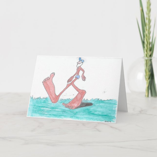 Cartão “Big” Bigfoot Birthday Card (Frente)