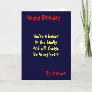 Cartão Big Brother Birthday