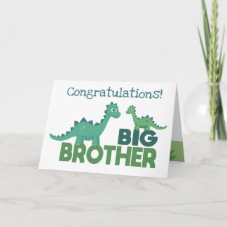 Cartão Big brother congratulations baby expecting