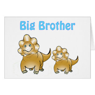 Cartão big brother do dinossauro