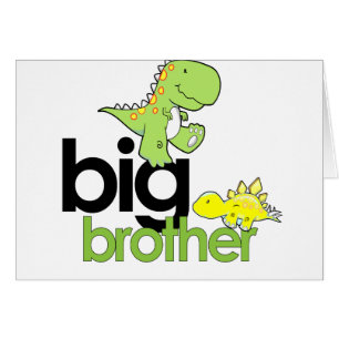 Cartão big brother dos dinossauros