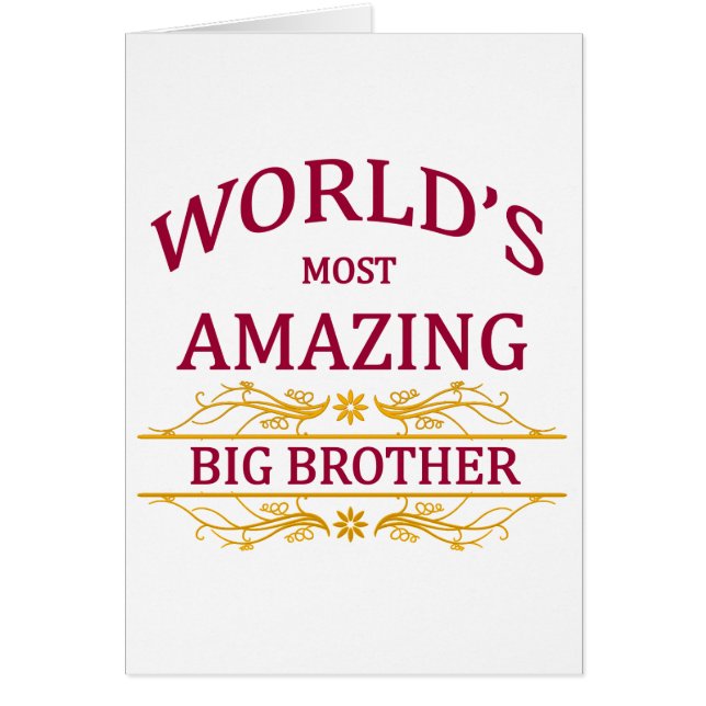 Cartão Big brother surpreendente (Frente)