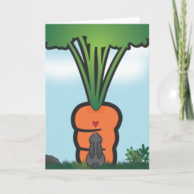 Cartão Big Bunneh Carrot (Frente)