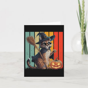 Cartão Big Floppa Meme Caracal Cat Halloween