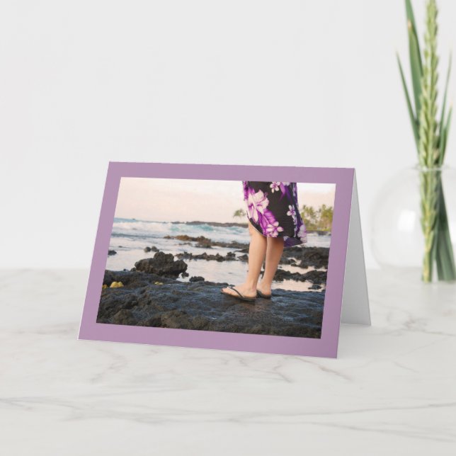 Cartão Big Island of Hawaii Lava Rock Blank Greeting Card (Frente)