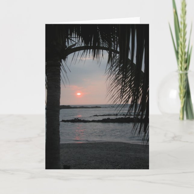 Cartão Big Island Sunset (Frente)