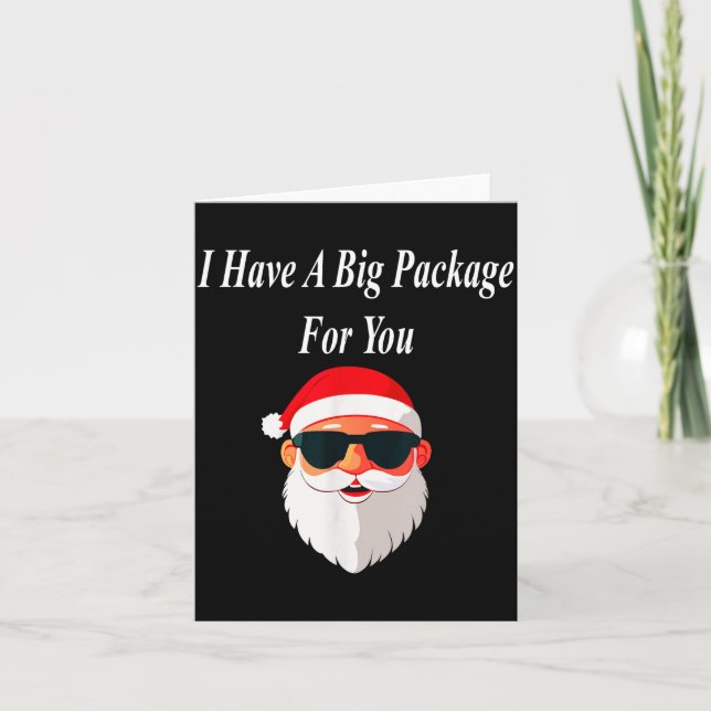 Cartão Big Package Christmas Funny Naughty Dirty Raunchy  (Frente)