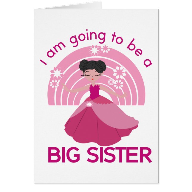 Cartão Big Sister Princesa (Frente)