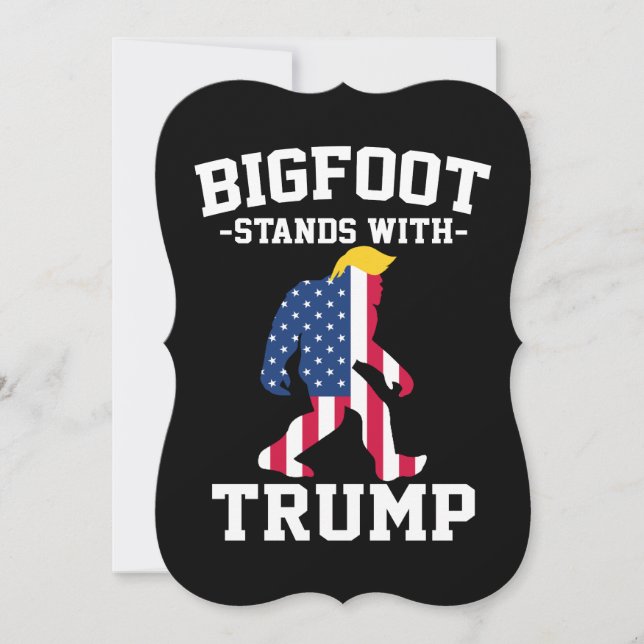 Cartão Bigfoot Com Eleições Trump 2024 (Frente)
