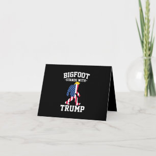 Cartão Bigfoot Com Eleições Trump 2024