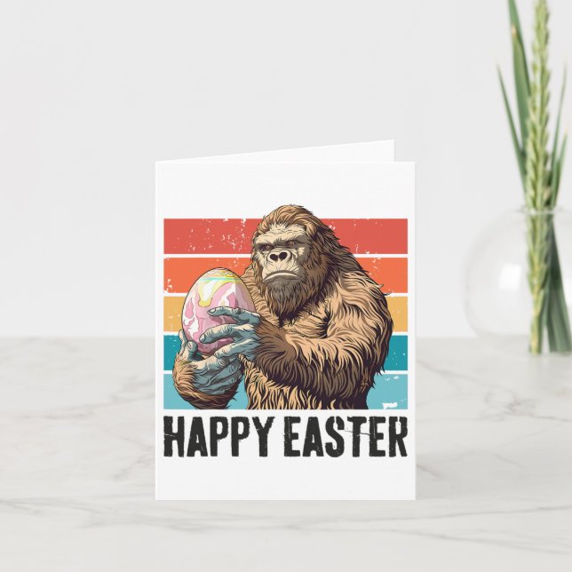 Cartão Bigfoot Easter Felz pascoa Day (Frente)