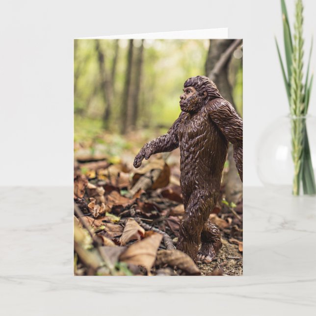 Cartão Bigfoot Greeting Card | Sasquatch (Frente)
