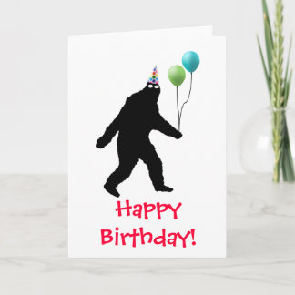 Cartão Bigfoot Happy Birthday!