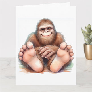 Cartão Bigfoot Happy Birthday 